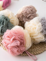 BÔNG TẮM TRÒN TRẺ EM CẦU VỒNG NHIỀU MÀU 90gr X Bộ 2